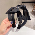 Bandeau fascia per capelli Wide Headband Luxury Hair Accessories Bow Knot  Hairband Ribbon Rhinestone Baroque Vintage for Women